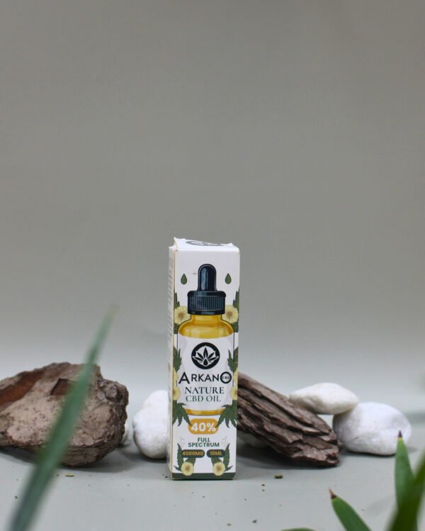 Aceite de CBD 40% natural y legal, elaborado con extracto de cáñamo de alta concentración y aceites vegetales puros